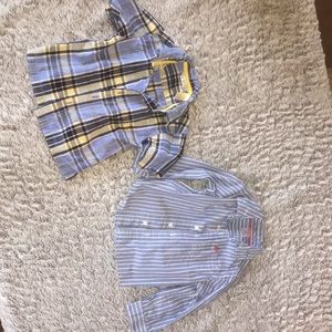 Set of 2 boys dress shirts, size 18 months